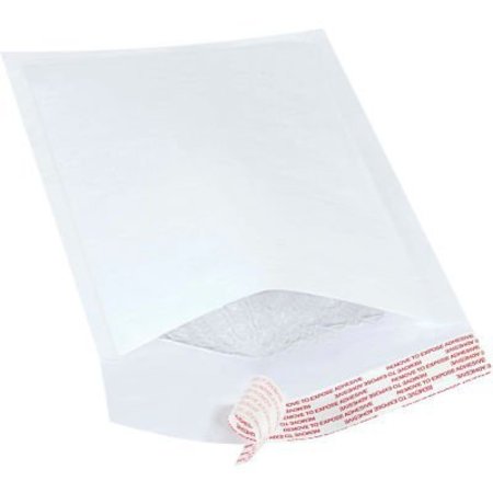 THE PACKAGING WHOLESALERS Self Seal Bubble Mailers, #00, 5"W x 10"L, White, 250/Pack ENVB852WSS